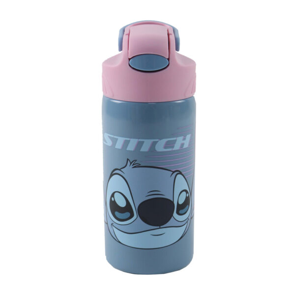 Disney Lilo och Stitch Alien 626 aluminiumflaska med sugrör och krok 500 ml