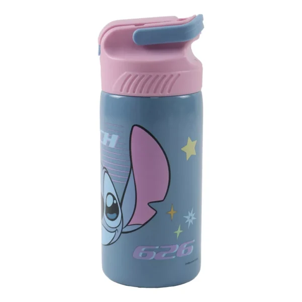 Disney Lilo och Stitch Alien 626 aluminiumflaska med sugrör och krok 500 ml - Bild 2