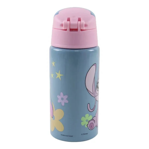Disney Lilo och Stitch aluminiumflaska med sugrör och krok 500 ml - Bild 3