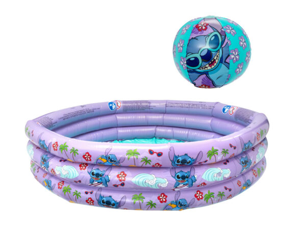 Hawaiian Disney Lilo och Stitch, 3-ring barnpool och strandboll / badboll set