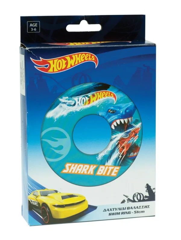 Hot Wheels Simring 51 cm – Blå Badring för Barn 3–6 år - Bild 2