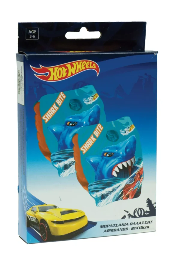 Hot Wheels Armpuffar 15x25 cm – Blå Simhjälp för Barn 3–6 år - Bild 2