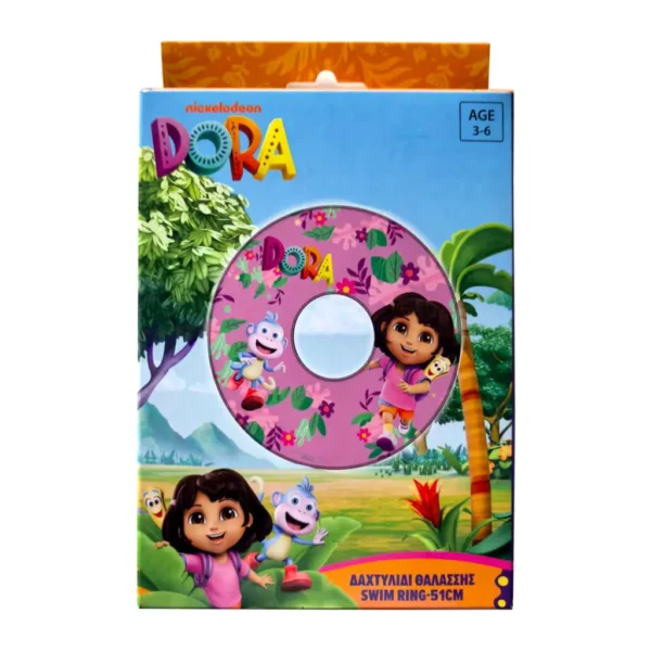 Dora Utforskaren Simring 51 cm – Lila Badring för Barn 3–6 år - Bild 2