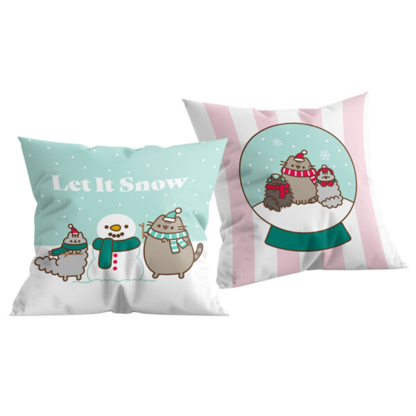 Pusheen Let It Snow dekorativ kudde 40x40 cm