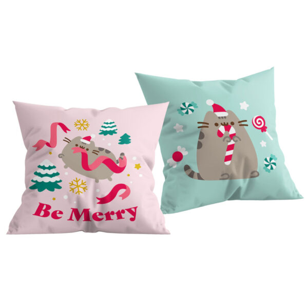 Pusheen Be Merry dekorativ kudde 40x40 cm