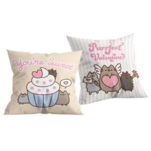 Pusheen Purrfect Valentine dekorativ kudde 40x40 cm