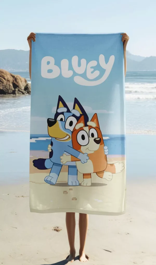 Bluey Beach Hug bad- och strandhandduk 70x140 cm - Bild 2