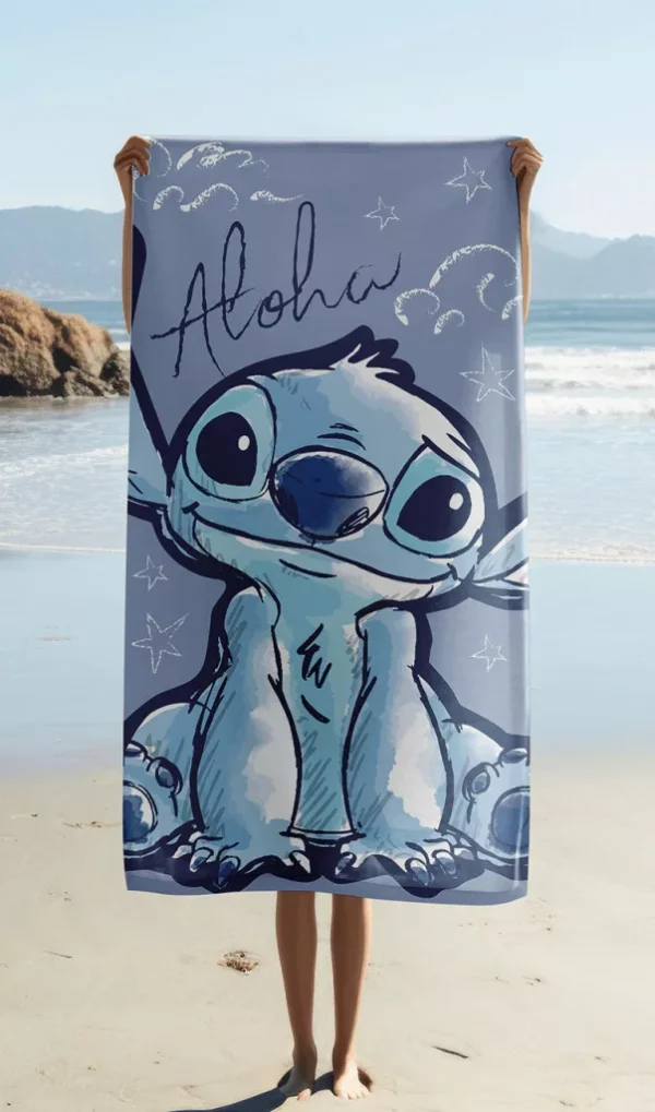 Disney Lilo and Stitch Aloha strandhandduk 70x140 cm - Bild 2