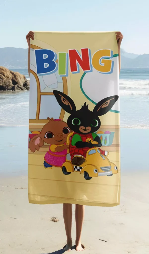 Bing Playroom badhandduk, strandhandduk 70x140 cm - Bild 2