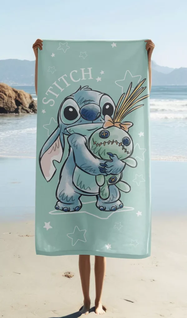 Disney Lilo and Stitch Buddies badhandduk, strandhandduk 70x140 cm - Bild 2