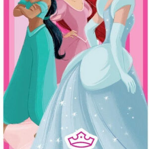 Disney Princess Royal Charm badhandduk, strandhandduk 70x140 cm (Fast Dry)