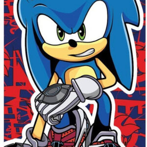 Sonic the Hedgehog Velocity Mode badhandduk, strandhandduk 70x140 cm (Fast Dry)