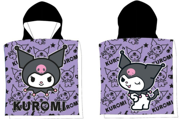 Hello Kitty Kuromi Chaos strandhandduk poncho 50x100 cm