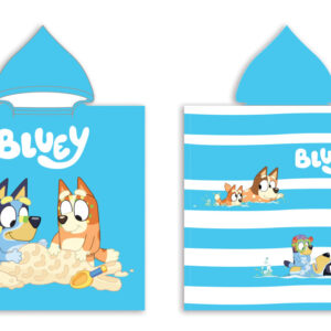Bluey Sandy Fun strandhandduk poncho 50x100 cm (Fast Dry)