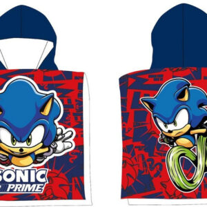 Sonic the Hedgehog Velocity Mode strandhandduk poncho 50x100 cm (Fast Dry)