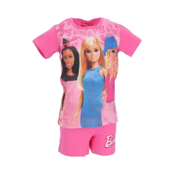 Barbie Trendy Pink kort pyjamas för barn 98 cm
