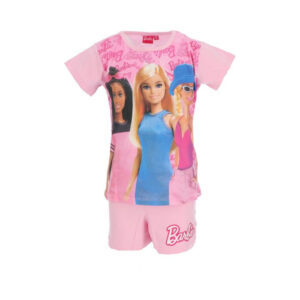 Barbie Trendy ljusrosa kort pyjamas barn 3 år / 98 cm