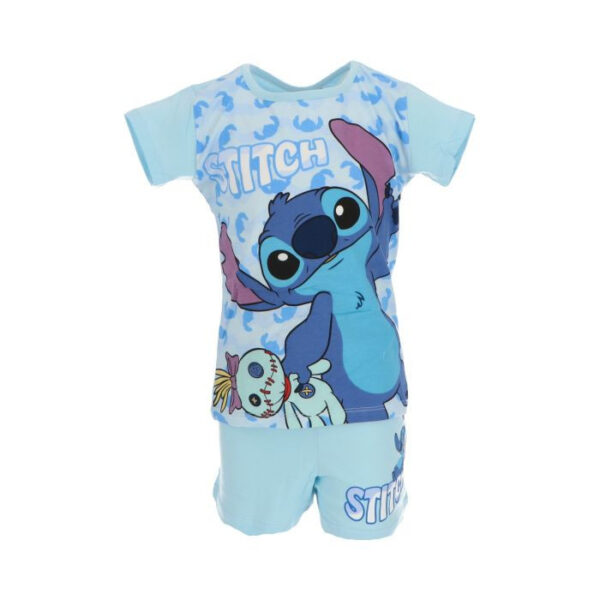 Disney Lilo and Stitch Scrump Blue kort pyjamas för barn 116 cm