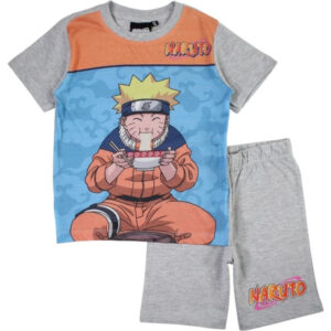 Naruto Ramen grå kort pyjamas för barn 10 år / 140 cm