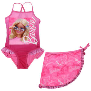 Barbie badkläder och sarong set för barn 3–4 år / 98–104 cm