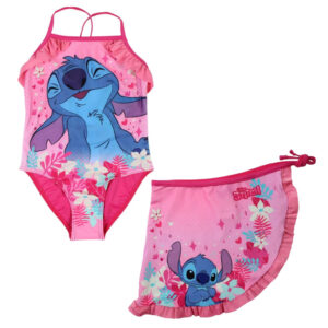 Disney Lilo and Stitch rosa barnbaddräkt och sarong set 5-6 år / 110-116 cm