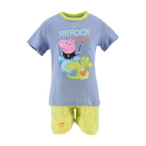 Greta gris Rock Out blå kort pyjamas barn 5 år / 110 cm
