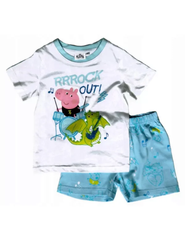 Greta Gris Kort Pyjamas Barn 110 cm – Rock Out! - Bild 3