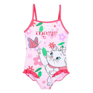 Disney Marie blommig rosa katt barnbaddräkt, 6 år / 116 cm