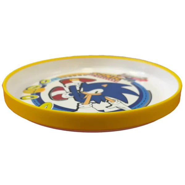 Sonic the Hedgehog Tallrik 19,5 cm – Mikrovågssäker BPA-fri Plasttallrik med Halkfri Botten - Bild 2