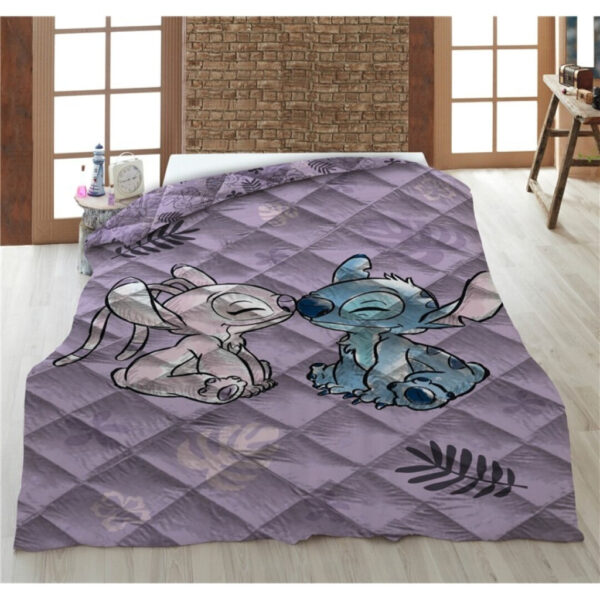 Disney Lilo och Stitch Överkast 140 x 200 cm – Quiltat
