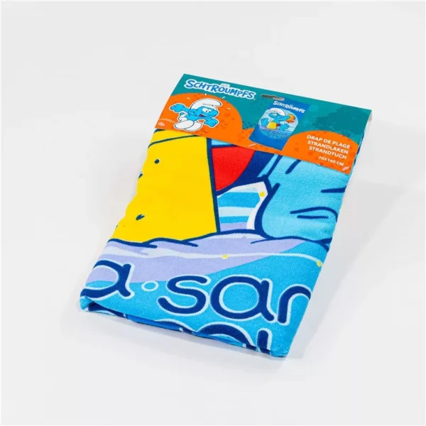 Smurfarna badhandduk, strandhandduk 70x140 cm (snabbtorkande) - Bild 2