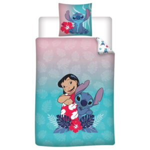 Disney Lilo och Stitch Island Friends påslakan 140×200 cm, örngott 65×65 cm