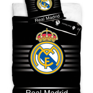 Real Madrid svart påslakanset 140×200 cm, 70×90 cm