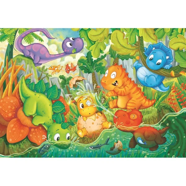 Dinosaurier Pussel 24 Bitar Maxi – Clementoni SuperColor - Bild 2