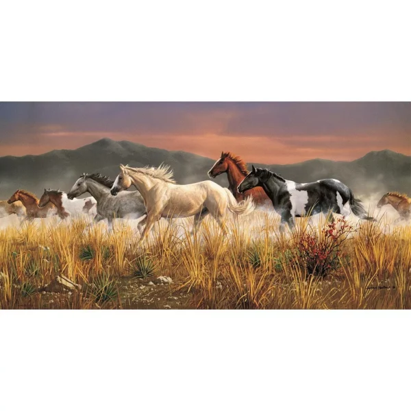 Hästar Pussel 13200 Bitar Clementoni – Gigantiskt Pussel 291 x 134 cm - Bild 2