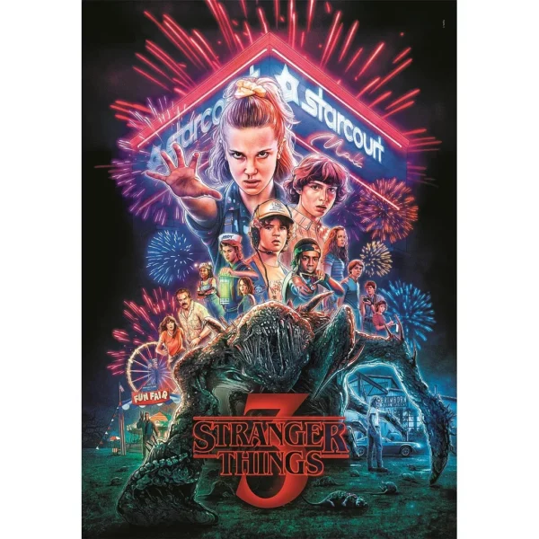 Stranger Things 3 Pussel 1000 Bitar – Clementoni - Bild 2