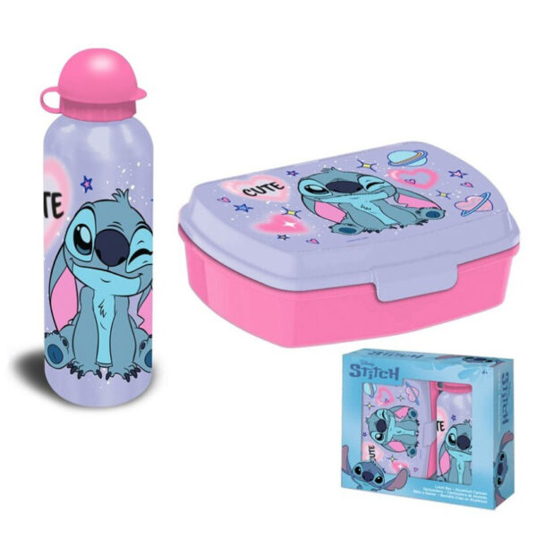 Disney Lilo och Stitch Matlåda & Aluminiumflaska Set – Lunchkit 500 ml
