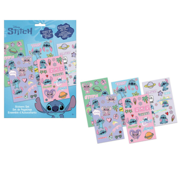 Disney Lilo and Stitch klistermärkesset 5 ark 21x30 cm