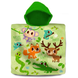 Animals strandhandduk poncho 60x120 cm