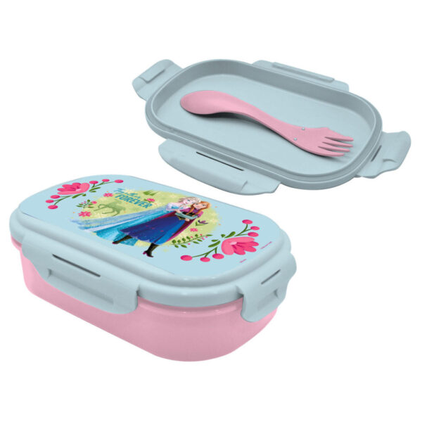 Disney Frosy matlåda med bestickset 21x14x6 cm