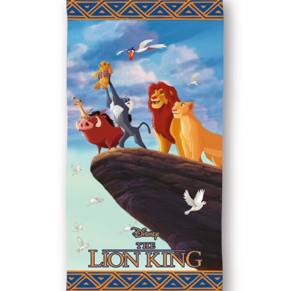 Disney Lejonkungen Savannkung badhandduk, strandhandduk 70x140 cm