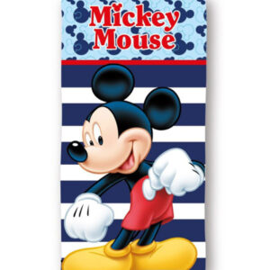 Disney Musse Pigg randig badhandduk, strandhandduk 70x140 cm