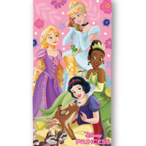 Disney Princess Sparkle Kingdom badhandduk, strandhandduk 70x140 cm