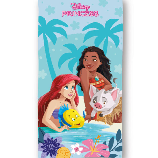 Disney Princess strandhandduk 70x140 cm (snabbtorkande)