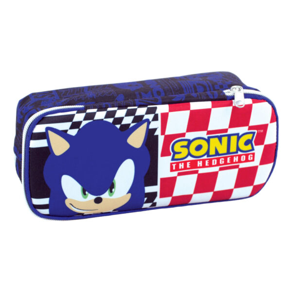 Sonic the Hedgehog klassisk pennfodral med 2 fack 26 cm