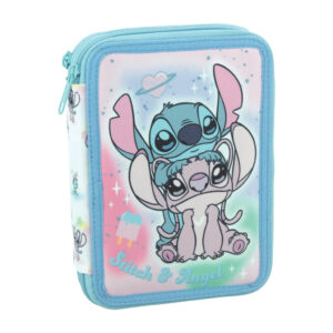 Disney Lilo and Stitch tvåvånings pennfodral med innehåll