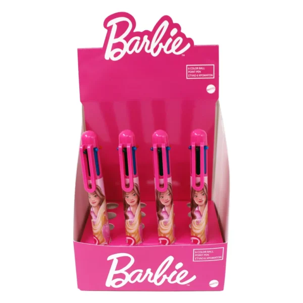 Barbie 6-färgs penna 14x1,5 cm - Bild 2