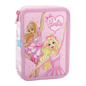 Barbie Ballerina 2-vånings pennfodral med innehåll