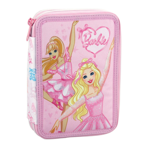 Barbie Ballerina fyllt pennfodral, 2 fack