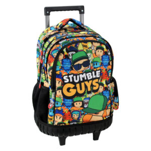 Stumble Guys Race premium rullande skolväska, 42 cm